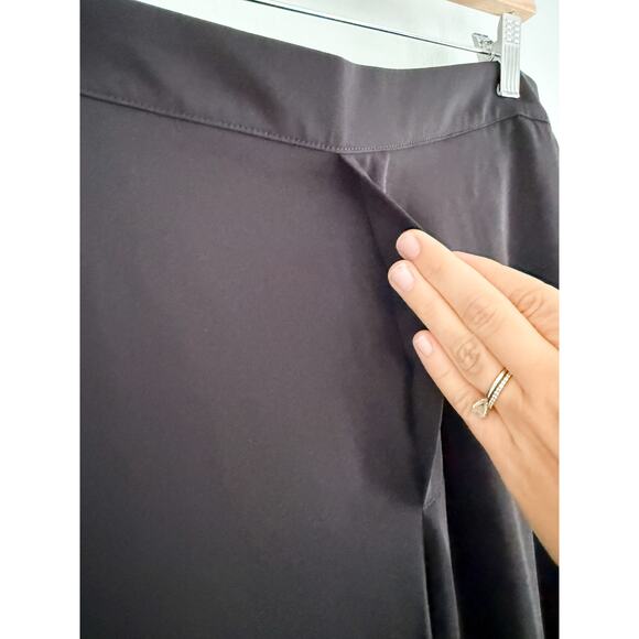 Madewell | NWT Pull-On Straight Pants in Crepe in true black | Sz L - Picture 5 of 10